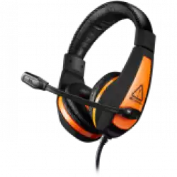CANYON Star Raider GH-1A, Gaming headset 3.5mm jack with adjustable microphone and volume control, with 2in1 3.5mm adapter, cable 2M, Black, 0.23kg