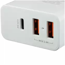CANYON charger H-08 PD 30W USB-C 2USB-A White