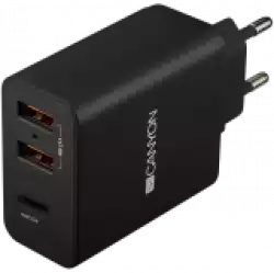 CANYON charger H-08 PD 30W USB-C 2USB-A Black