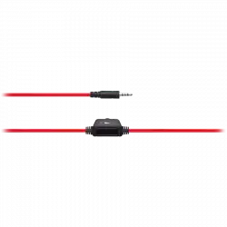 CANYON PC headset HSC-1 PC Mic Flat 2m Black Red