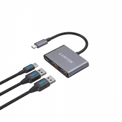 CANYON hub DS-3 3in1 USB-C Dark Grey