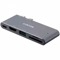 CANYON hub DS-5 5in1 Thunderbolt 3 4k Space Grey