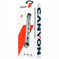 CANYON hub DS-6 6in1 USB-C Space Grey