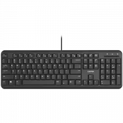 CANYON keyboard HKB-20 EN/BG Velvet Wired  Black