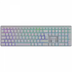 CANYON keyboard HKB-W11 UK/US RGB Dual Mode Wireless Grey