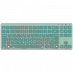 CANYON Keyboard OnType 10 Low Profile EN Wired Green