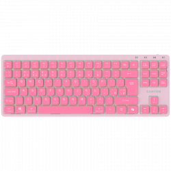 CANYON Keyboard OnType 10 Low Profile EN Wired Pink