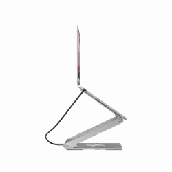 Canyon Laptop stands with hub, TYPE C F to HDMI2.0+2USB3.0+USBC3.0+RJ45+PD, TYEP C TO C cable 1m white with Emarker: HUSB332A, Material: Aluminum case+ABS+PS, Size: 245x240x27.2+/-0.3mm, Weight:1304g