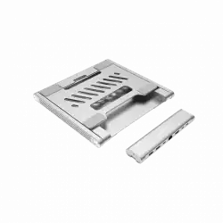 Canyon Laptop stands with hub, TYPE C F to HDMI2.0+2USB3.0+USBC3.0+RJ45+PD, TYEP C TO C cable 1m white with Emarker: HUSB332A, Material: Aluminum case+ABS+PS, Size: 245x240x27.2+/-0.3mm, Weight:1304g