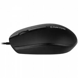 CANYON M-10, Canyon Wired optical mouse with 3 buttons, DPI 1000, with 1.5M USB cable, black, 65*115*40mm, 0.1kg