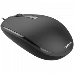 CANYON M-10, Canyon Wired optical mouse with 3 buttons, DPI 1000, with 1.5M USB cable, black, 65*115*40mm, 0.1kg