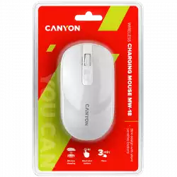 CANYON mouse MW-18 EU Wireless Charge Pearl White