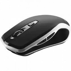CANYON MW-19, 2.4GHz Wireless Rechargeable Mouse with Pixart sensor, 6keys, Silent switch for right/left keys,Add NTCDPI: 800/1200/1600, Max. usage 50 hours for one time full charged, 300mAh Li-poly battery, Black -Silver, cable length 0.6m, 121*70*39mm, 0.                          