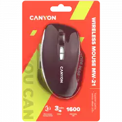 CANYON mouse MW-21 BlueLED 7buttons Wireless Burgundy Red