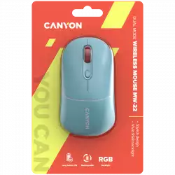 CANYON mouse MW-22 Dual Band RGB Wireless Dark Cyan