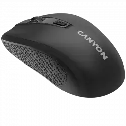 CANYON MW-7, 2.4Ghz wireless mouse, 6 buttons, DPI 800/1200/1600, with 1 AA battery ,size 110*60*37mm,58g,black