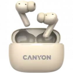 CANYON headset OnGo TWS-10 ANC+ENC Beige