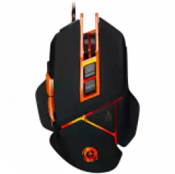 CANYON Optical gaming mouse, adjustable DPI setting 800/1000/1200/1600/2400/3200/4800/6400, LED backlight, moveable weight slot and retractable top cover for comfortable usage
