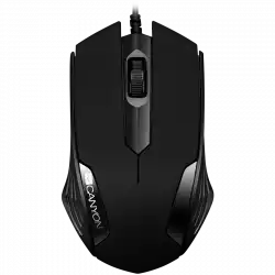 CANYON Optical wired mice, 3 buttons, DPI 1000, Black