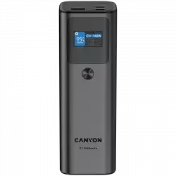 CANYON power bank PB-2010 TFT 27000 mAh 97.2Wh PD140W QC 3.0 Dark Grey