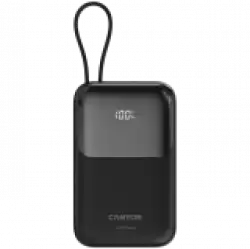 CANYON power bank OnPower 101 built-in cable 10000 mAh PD22.5W Black