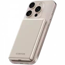CANYON power bank OnPower 505 slim Magnetic 5000 mAh PD20W Beige                          