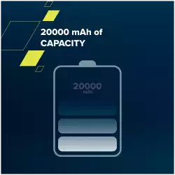 CANYON power bank PB-2002 LED 20000 mAh PD 20W QC 3.0 Black