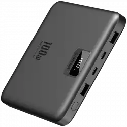 CANYON power bank PB-2008 LED FLAT 20000 mAh PD100W QC3.0 Dark Grey