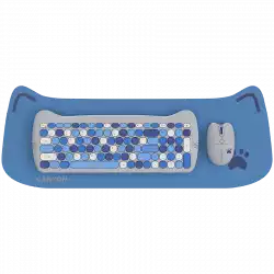 CANYON HSET-W6 EN Keyboard+Mouse Kitty Edition AAA+АА Wireless Blue