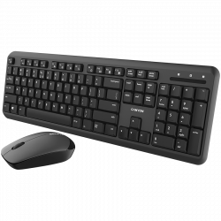CANYON SET-W20 EN/BG Keyboard+Mouse Velvet Wireless Black