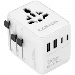 CANYON Travel Adapter OnTour 70 EU/UK/US/AUS 70W White