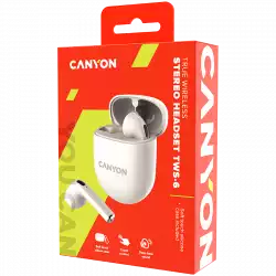 CANYON headset TWS-6 Beige