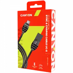 CANYON cable UC-5 USB-C 10W 1m Dark Grey