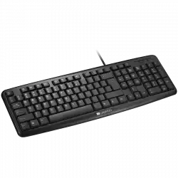 CANYON Wired Keyboard, 104 keys, USB2.0, Black, cable length 1.5m, 443*145*24mm, 0.37kg, Bulgarian