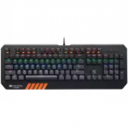 CANYON Hazard GK-6, Wired multimedia gaming keyboard with lighting effect, 108pcs rainbow LED, Numbers 104keys, EN double injection layout, cable length 1.8M, 450.5*163.7*42mm, 0.90kg, color black
