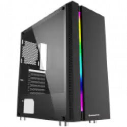 Chassis Apollo EN43125, ATX, M-ATX, Mini ITX, USB3.0x1 + USB2.0x2, Rainbow LED Stripe Frontpanel, Left Tempered Glass