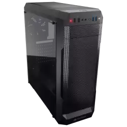 Chassis COUGAR MX331 Mesh, Mid Tower, MiniITX/MicroATX/ATX, 204x481x443(mm), USB 3.0 x 2, USB 2.0 x 2, Mic x 1 / Audio x 1, Reset Button, Mesh Front Panel, 120mm x 1( Black fan x 1 pre-installed), Transparent Left Panel, Maximum Number of Fans: 5 max