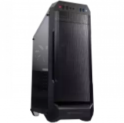 Chassis COUGAR MX331 Mesh, Mid Tower, MiniITX/MicroATX/ATX, 204x481x443(mm), USB 3.0 x 2, USB 2.0 x 2, Mic x 1 / Audio x 1, Reset Button, Mesh Front Panel, 120mm x 1( Black fan x 1 pre-installed), Transparent Left Panel, Maximum Number of Fans: 5 max