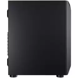 Chassis COUGAR MX410 Mesh, Mid Tower, Mini ITX / Micro ATX / ATX, 210 x 455 x 380 (mm), USB3.0 x 2, USB2.0 x 2, Mic x 1 / Audio x 1, Reset Button, Mesh Front Panel, Pre-installed Fans: Rear 120mm x 1 (Black fan x 1 pre-installed), Metal Left Panel