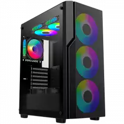 Chassis FC-C01 ARGB 7 slots; 1x Type-C, 3x USB 3.0; 3 x12cm ARGB front;  1 x12cm ARGB back; Without PSU                          