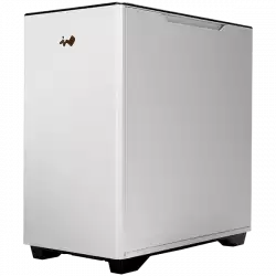 Chassis In Win A5 White Mid Tower, Tempered Glass, Aluminium, 1x In Win Mercury AM120S fan, Toolless Design, E-ATX/ATX/mATX/mITX, 1x USB 3.2 Gen 2x2 Type-C, 2x USB 3.2 Gen 1, HD Audio, Dimension 399x215x407mm