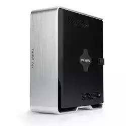 Chassis In Win BQ696 BQ696 MINI ITX CHASSIS WITH ALUMINUM FRAME/ IP-AD150A7-2/ EU POWER CORD/ BLACK/SILVER COLOR/ RETAIL