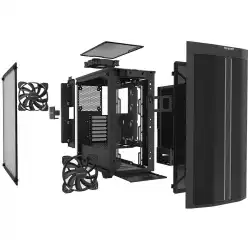 Chassis Overtake EN43477, E-ATX, ATX, M-ATX, USB3.0x2, USB2.0x2, Front & Left & Right Tempered Glass, Rainbow LED Bar, 6PCS CY120 Fans (Frontx4 & Rearx2)