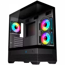Chassis V-GAMING DARK REAPER VG-DR3F USB3.0 USB2.0 Type C without PSU Black