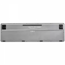 CLEVETURA CLVX 1 Touch-On-Keys AI Wireless Keyboard, ANSI US Windows Layout, Scissor Switches, Aluminum Chassis, Interactive RGB, Windows/Linux/MacOS support