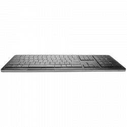 CLEVETURA CLVX 1 Touch-On-Keys AI Wireless Keyboard, ANSI US Windows Layout, Scissor Switches, Aluminum Chassis, Interactive RGB, Windows/Linux/MacOS support