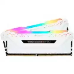 CORSAIR 16GB RAMKit 2x8GB DDR4 3200MHz 2x288 DIMM Unbuffered 16-18-18-36 Vengeance RGB Pro White Heat Spreader RGB LED 1.35V XMP2.0