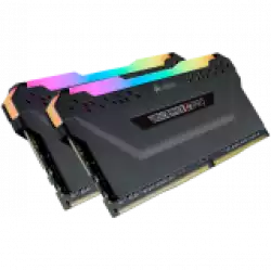 CORSAIR 16GB RAMKit 2x8GB DDR4 3200MHz 2x288 DIMM Unbuffered 16-18-18-36 Vengeance RGB Pro Black Heat Spreader RGB LED 1.35V XMP2.0