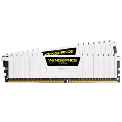 Corsair 16GB (2 x 8GB) DDR4 DRAM 3200MHz C16-18-18-36 Vengeance LPX Memory Kit - White