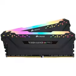 CORSAIR 32GB RAMKit 2x16GB DDR4 3200MHz 2x288 DIMM unbuffered 16-18-18-36 Vengeance RGB Pro Black Heat spreader RGB LED 1.35V XMP2.0